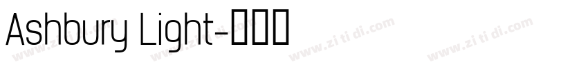 Ashbury Light字体转换